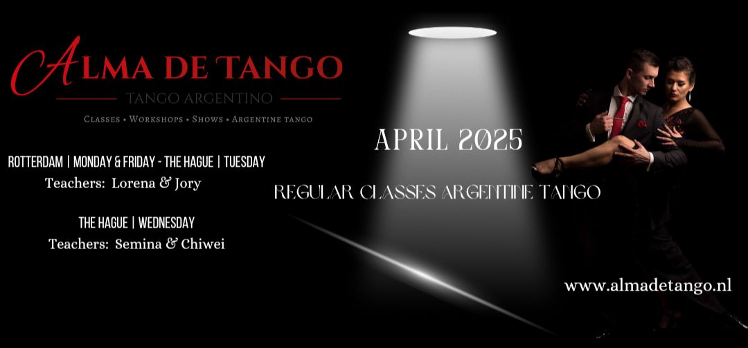 Regular classes Argentine Tango at Alma de Tango Rotterdam & The Hague,