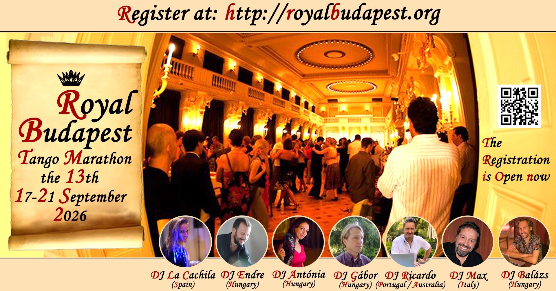 👑 13th Royal Budapest Tango Marathon 17-21 September 2026