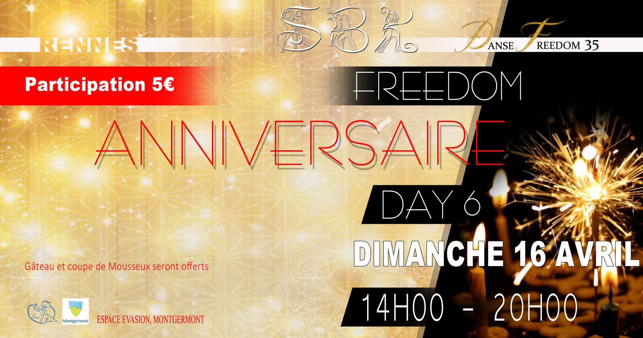 DANSE FREEDOM 6 ÉME ANNIVERSAIRE - DIM 16 AVRIL