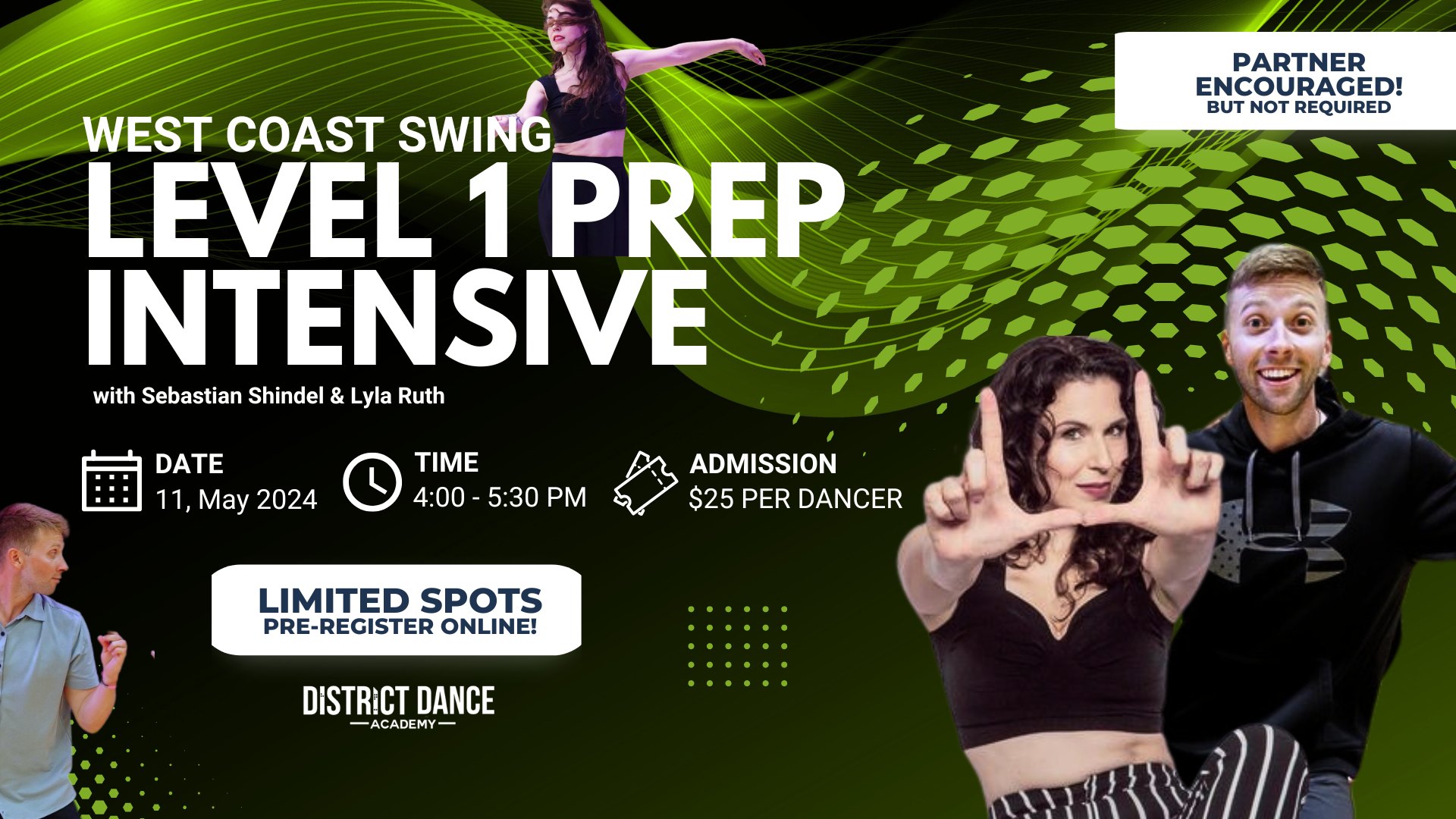 WCSwing Level 1 Prep Intensive with Sebastian & Lyla