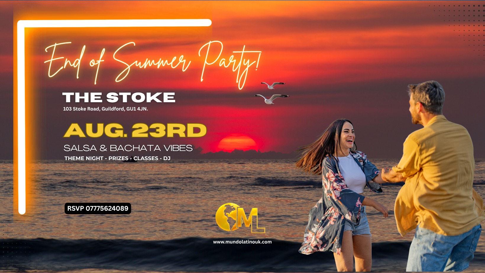 End of Summer Party! - Guildford - Saturday 23rd AUG.