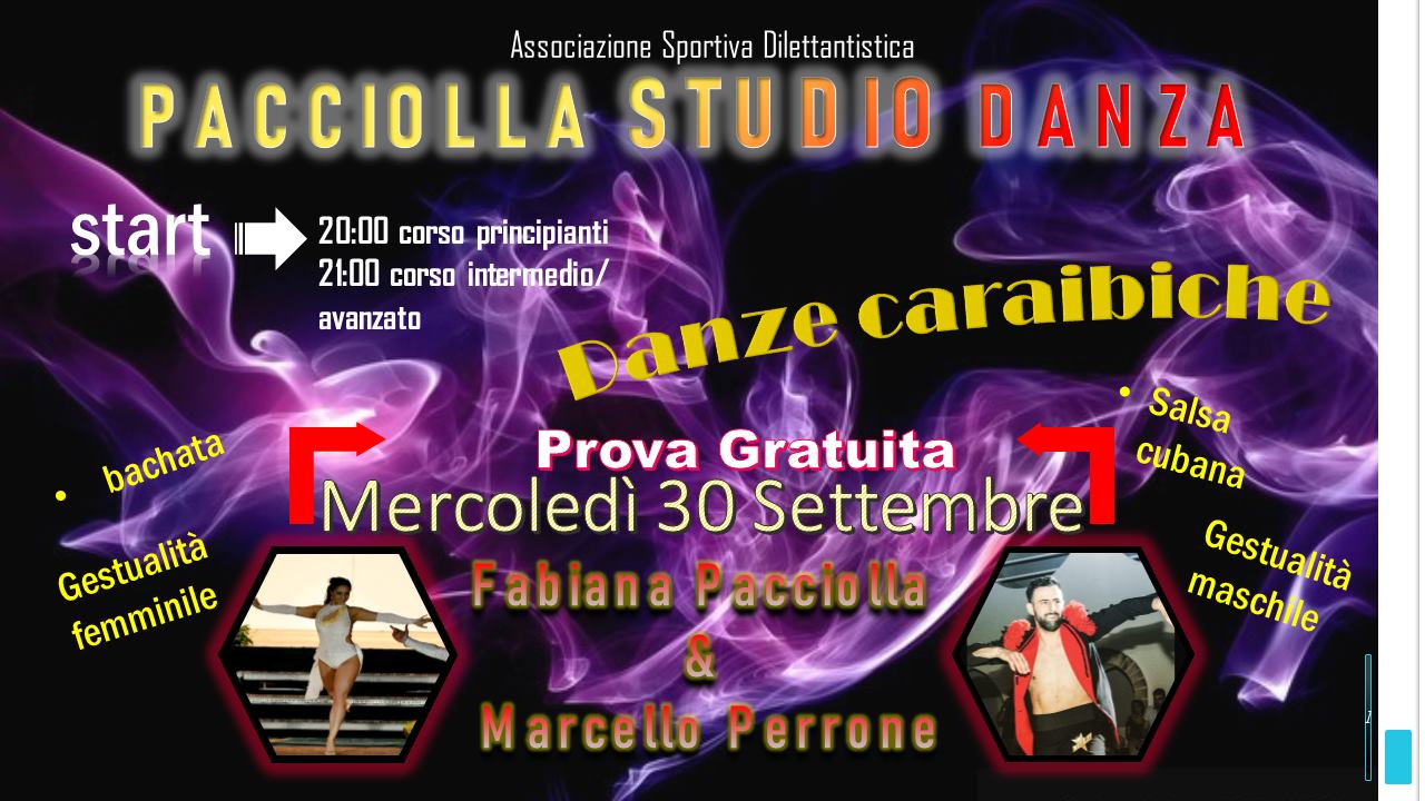 Prova gratuita, danze caraibiche