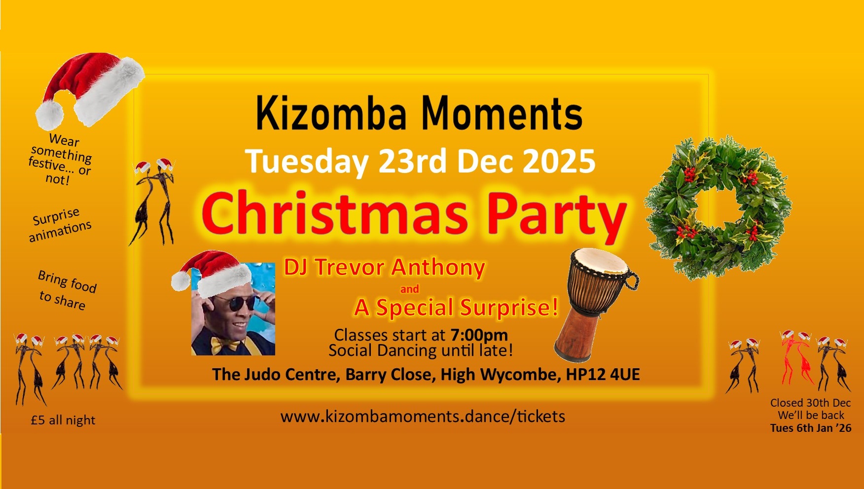 KIZOMBA MOMENTS CHRISTMAS PARTY - WITH DJ TREVOR ANTHONY + A SPECIAL SURPRISE