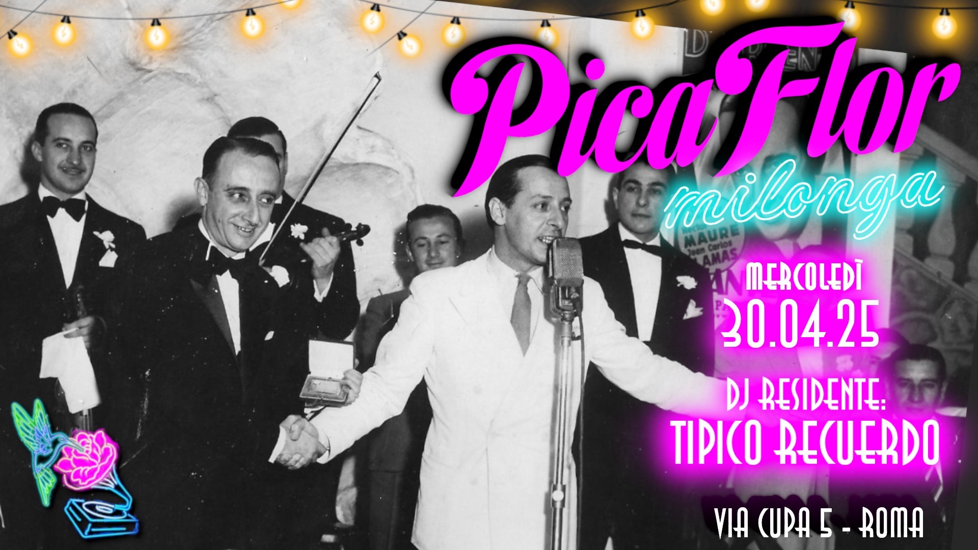 Picaflor milonga ๐ Especial Mercoledรฌ 30 Aprile