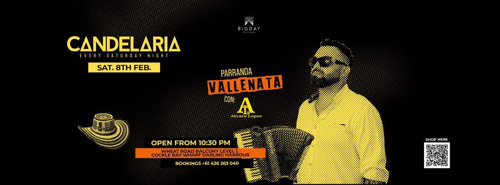 Candelaria : Parranda Vallenata en el Darling !!!