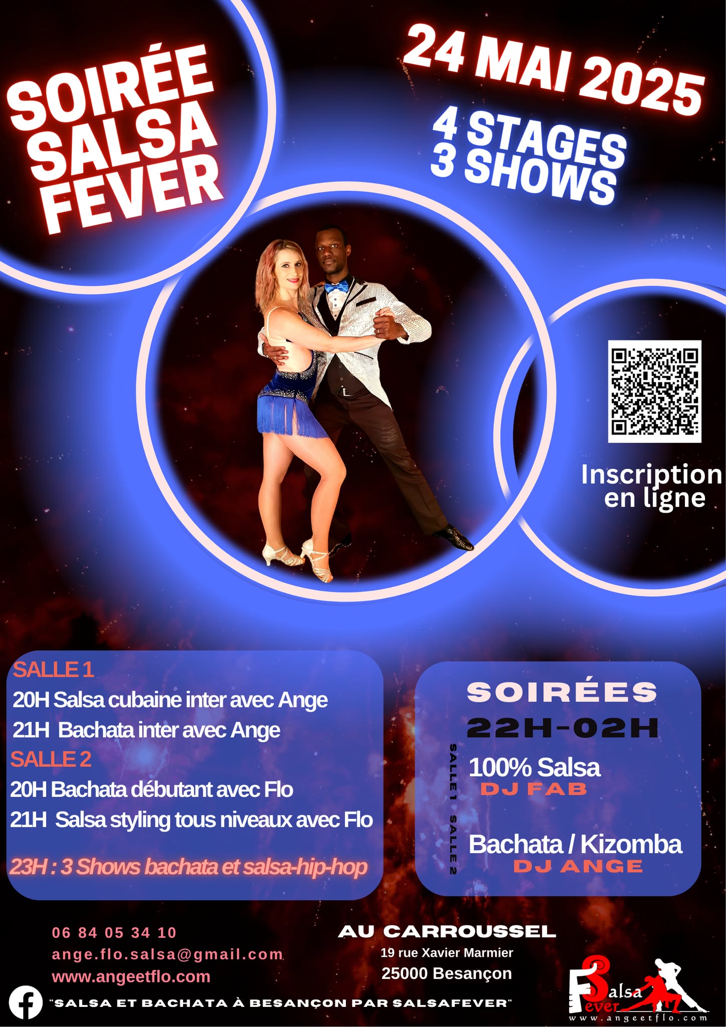 Soirée Salsafever 4 stages, 4 shows, 2 salles