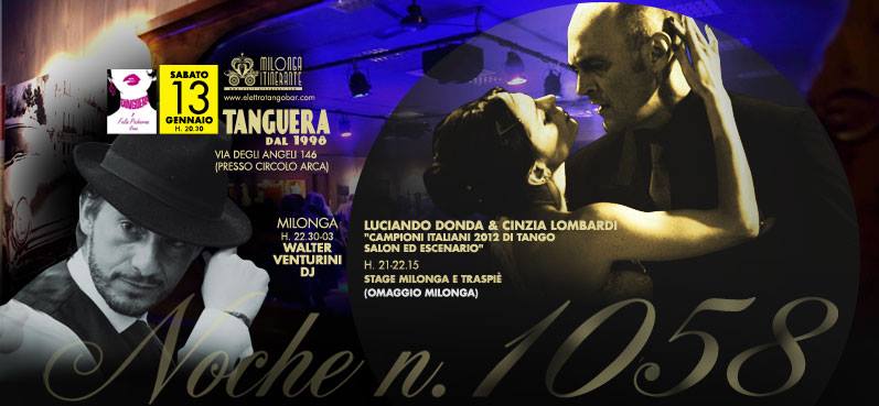 Pinsa, Stage Luciano&Cinzia, Milonga Venturini @Tanguera