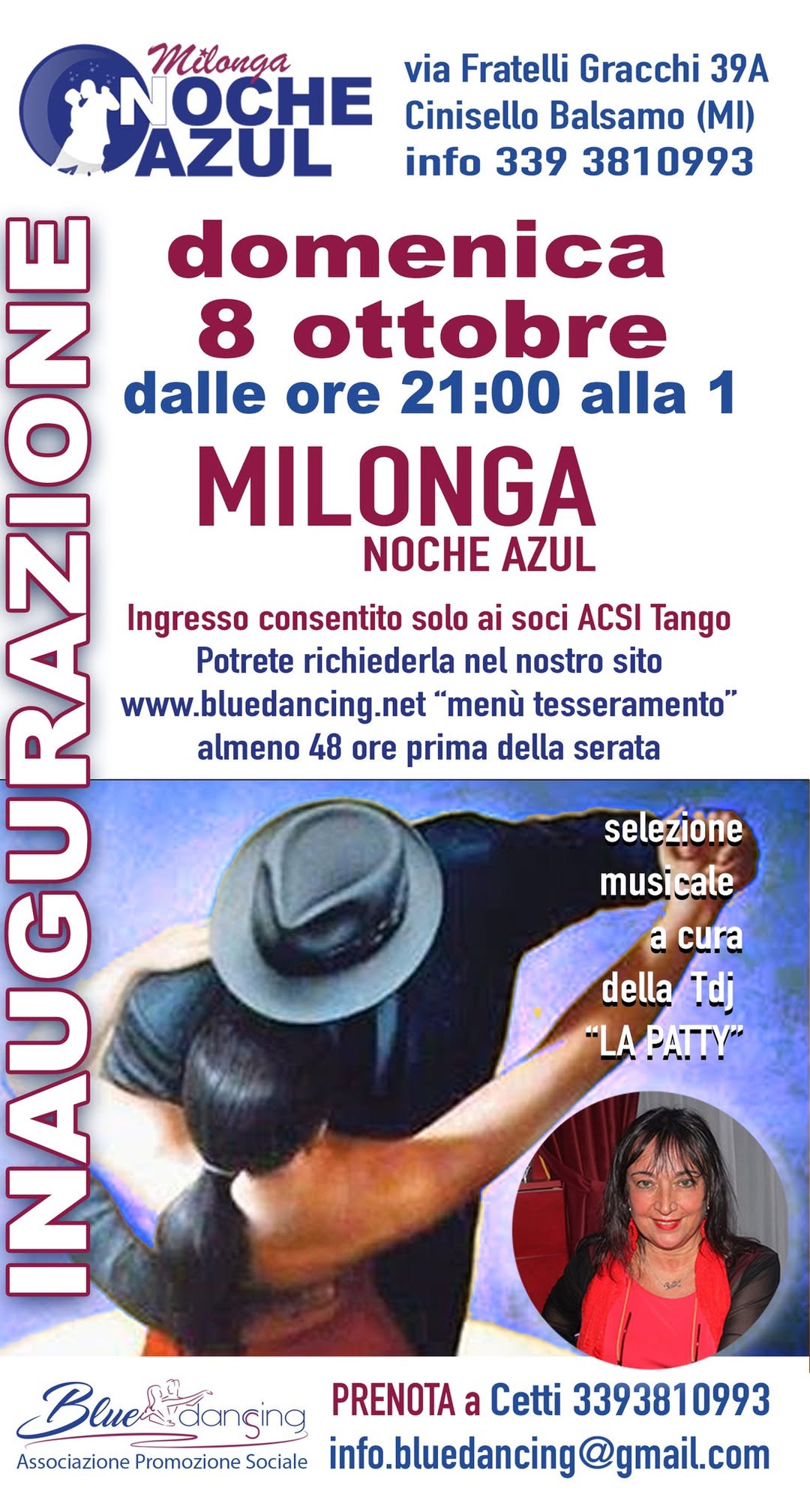 INAUGURAZIONE Milonga NOCHE AZUL