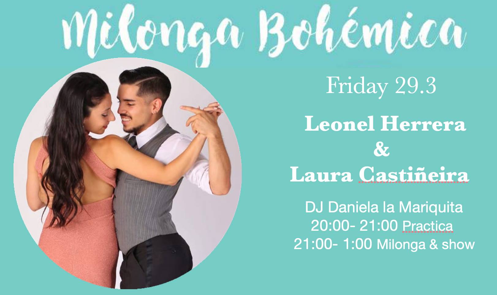 Milonga Bohemica 29.3 with Leonel & Laura