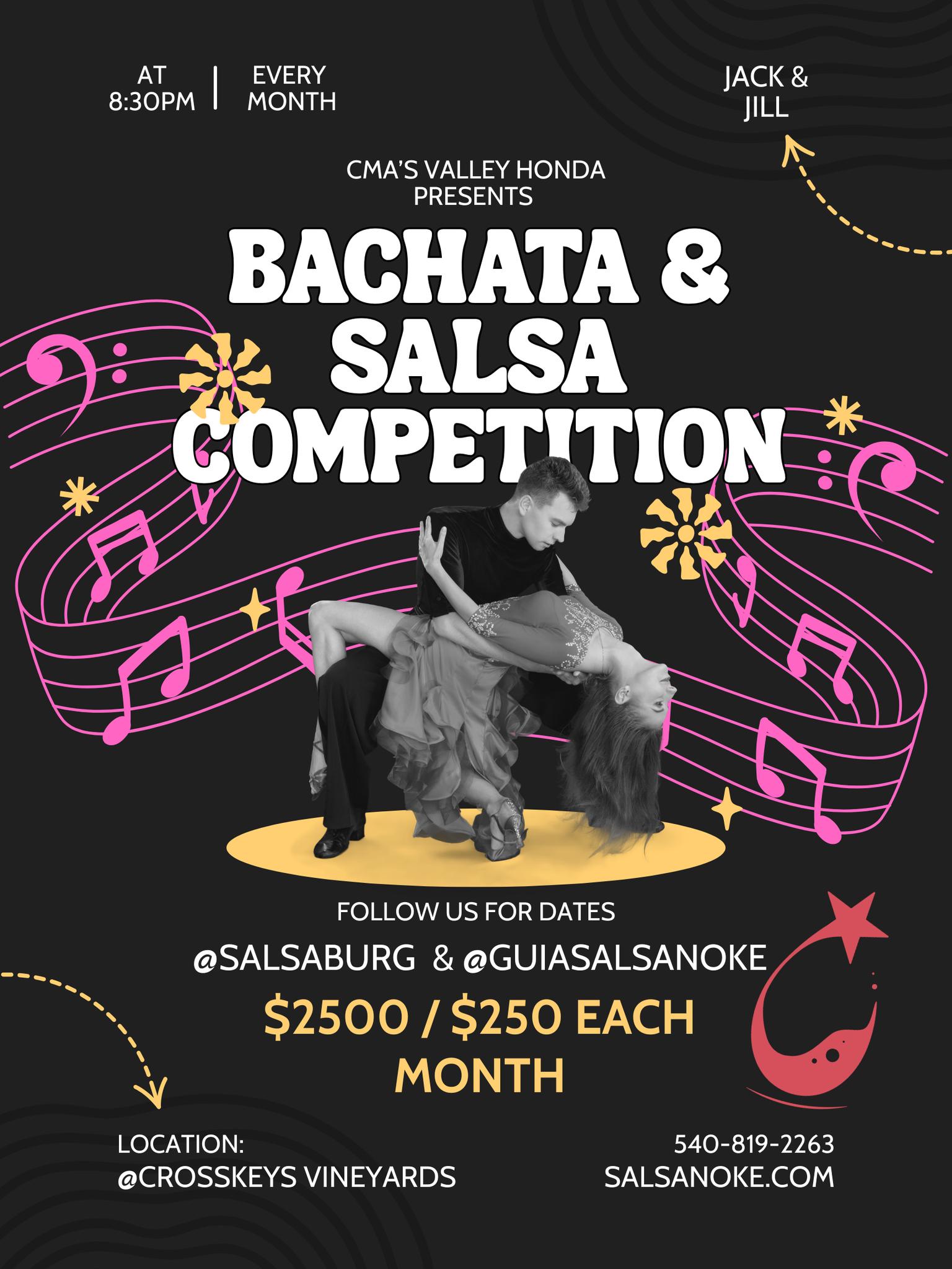 Bachata Salsa Dance Competiton at CrossKeys Vineyards