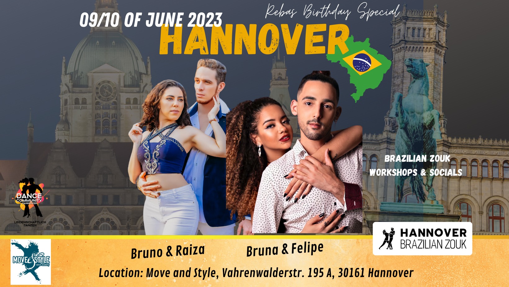 Rebas Birthday Special with Bruno & Raiza and Bruna & Felipe in Hannover