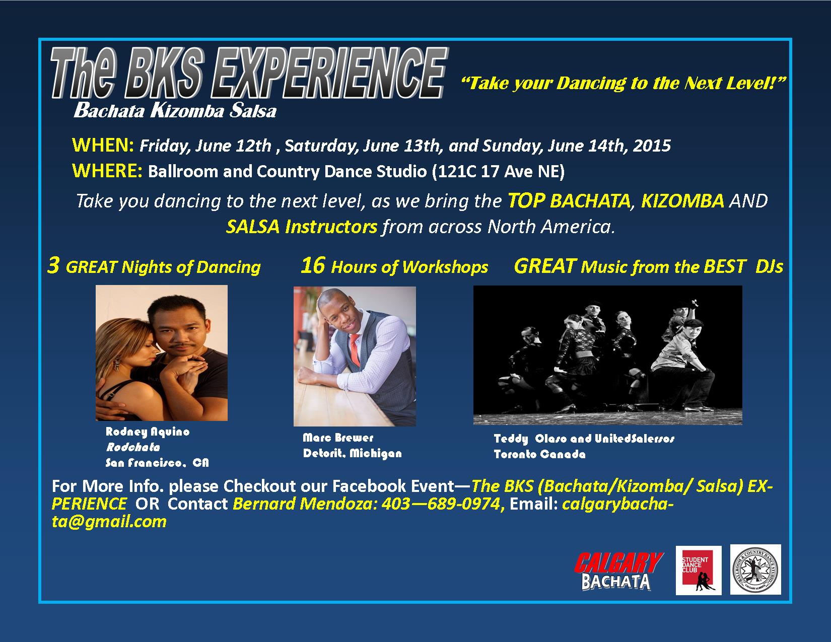 The BKS (Bachata Kizomba Salsa) EXPERIENCE FUNDRAISER