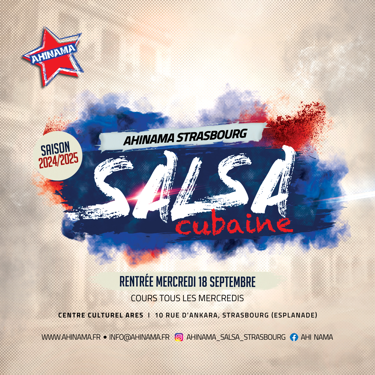 ★ Cours de Salsa Cubaine - Ahinama Strasbourg - Rentrée 2024 25 ★