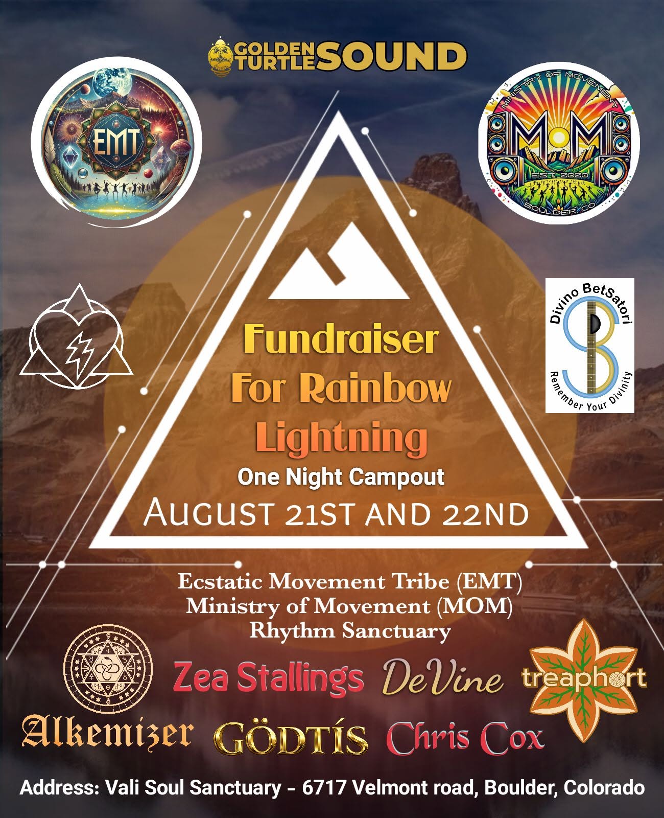 Rainbow Lightning Fundraiser Ecstatic MiniFest Campout 2026