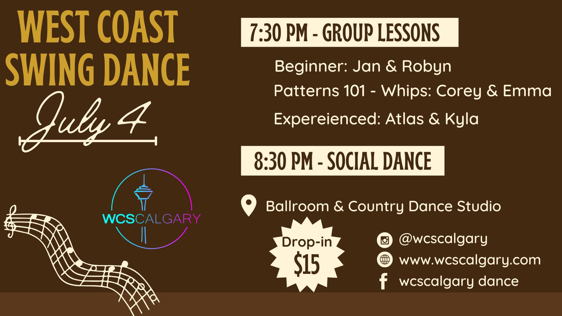 West Coast Swing Dance Night!