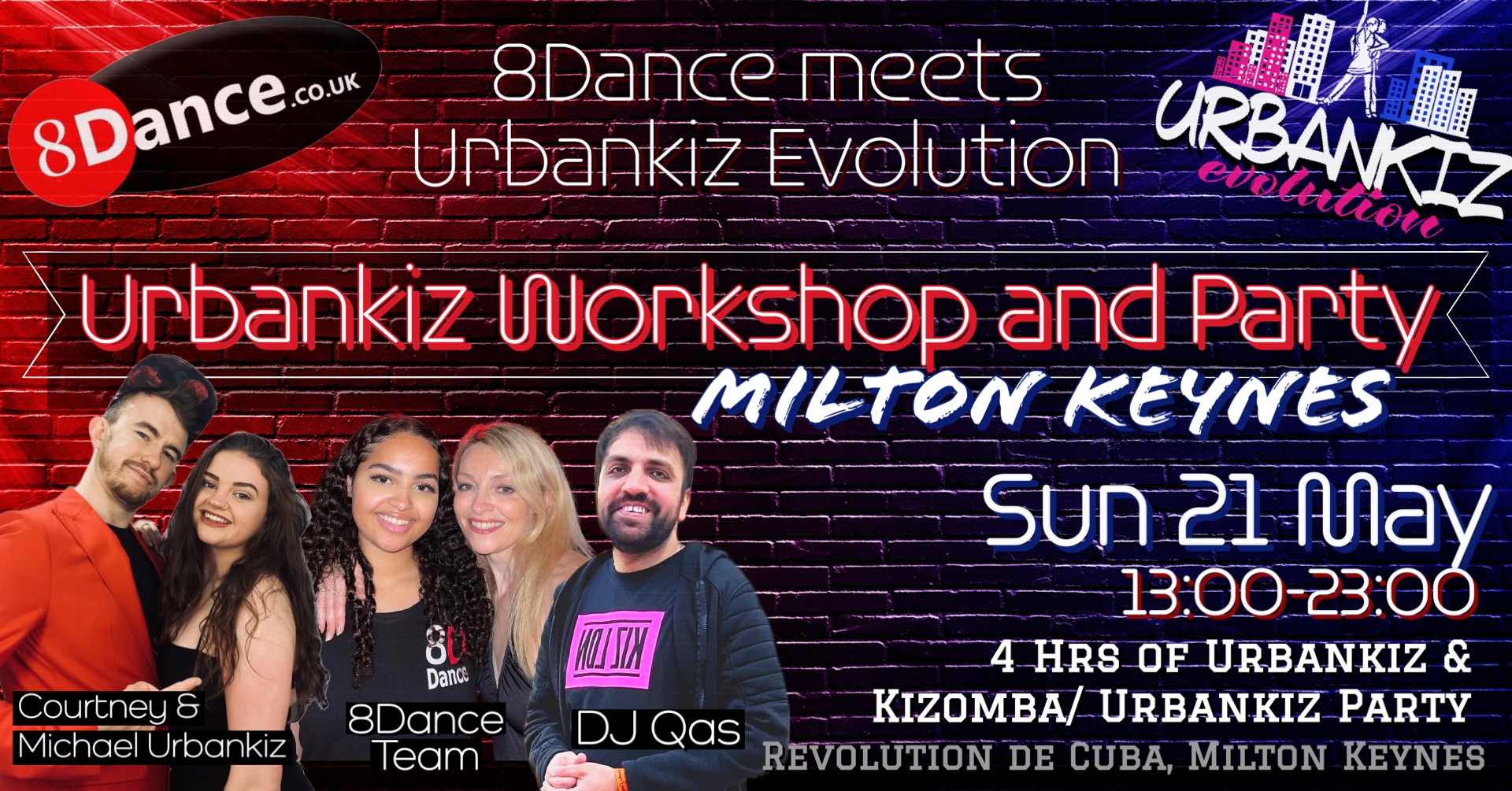 Urbankiz Workshop Day and Party- Milton Keynes Edition (8dance meets Urbankiz evolution)