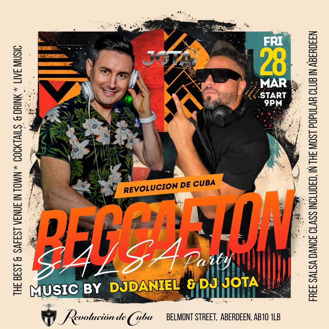 FREE SALSA-REGGAETON PARTY with DjJOTA & DjDANIEL.