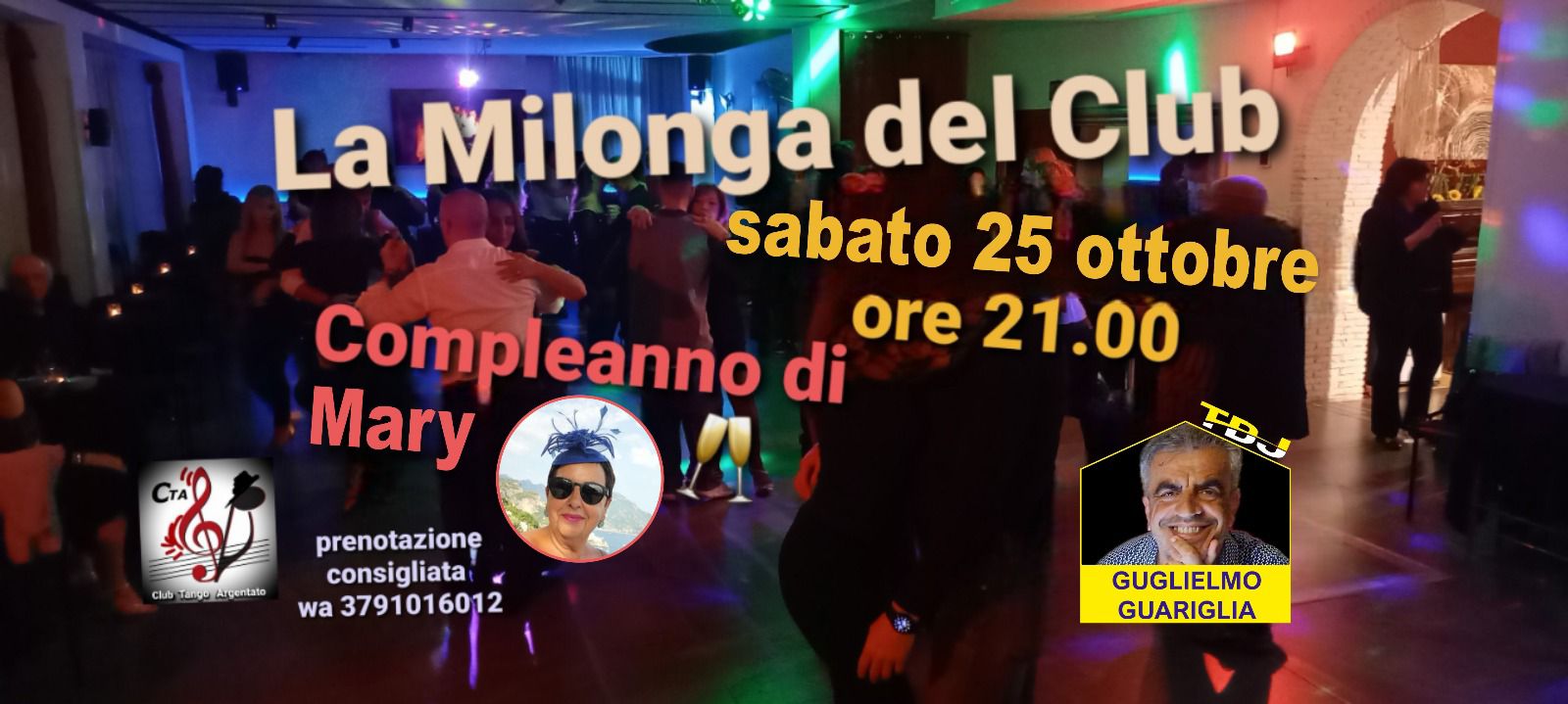 La Milonga del Club πΊ con Guglielmo Guariglia π§