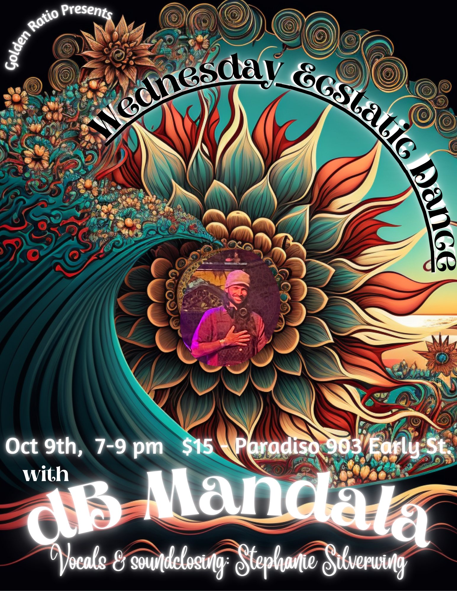 Golden Ratio Wednesday Ecstatic Dance @ Paradiso w dB Mandala & Stephanie Silverwing