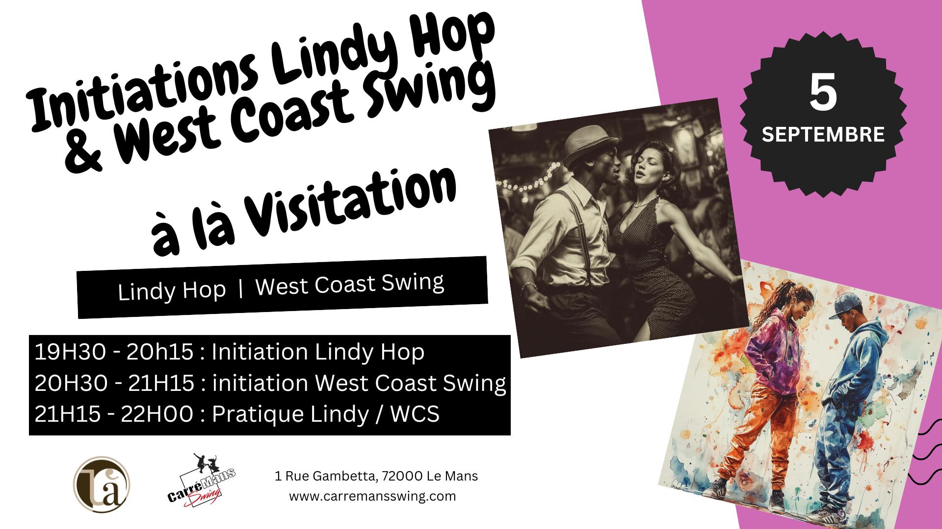 Initiation Swing (Lindy Hop) et West Coast Swing à la Visitation + pratique