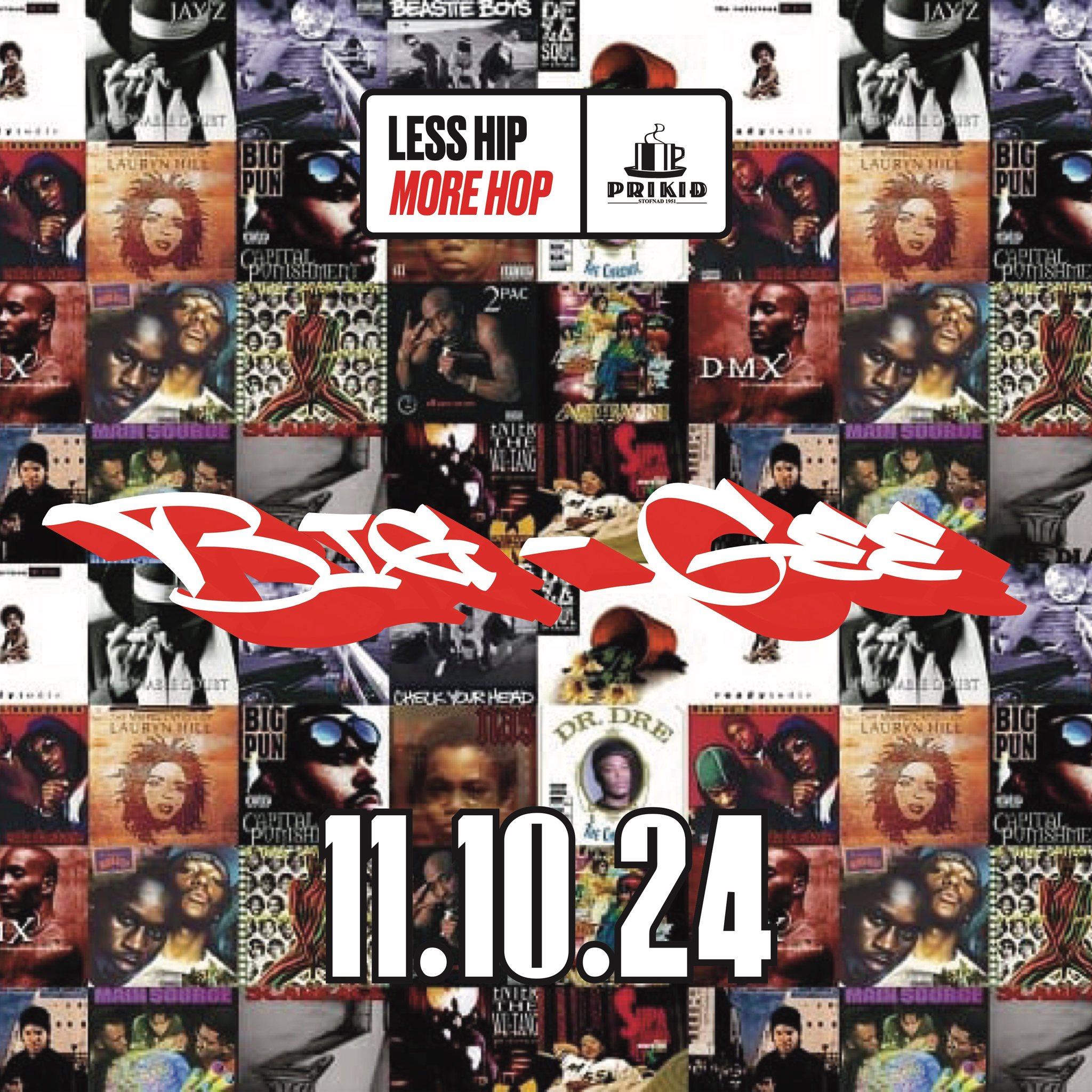 Less Hip, More Hop: DJ Big-Gee á Prikinu 11.10.24