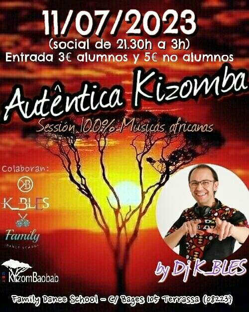 Autèntica Kizomba (Social 100% músicas africanas) 11 07 2023 Terrassa