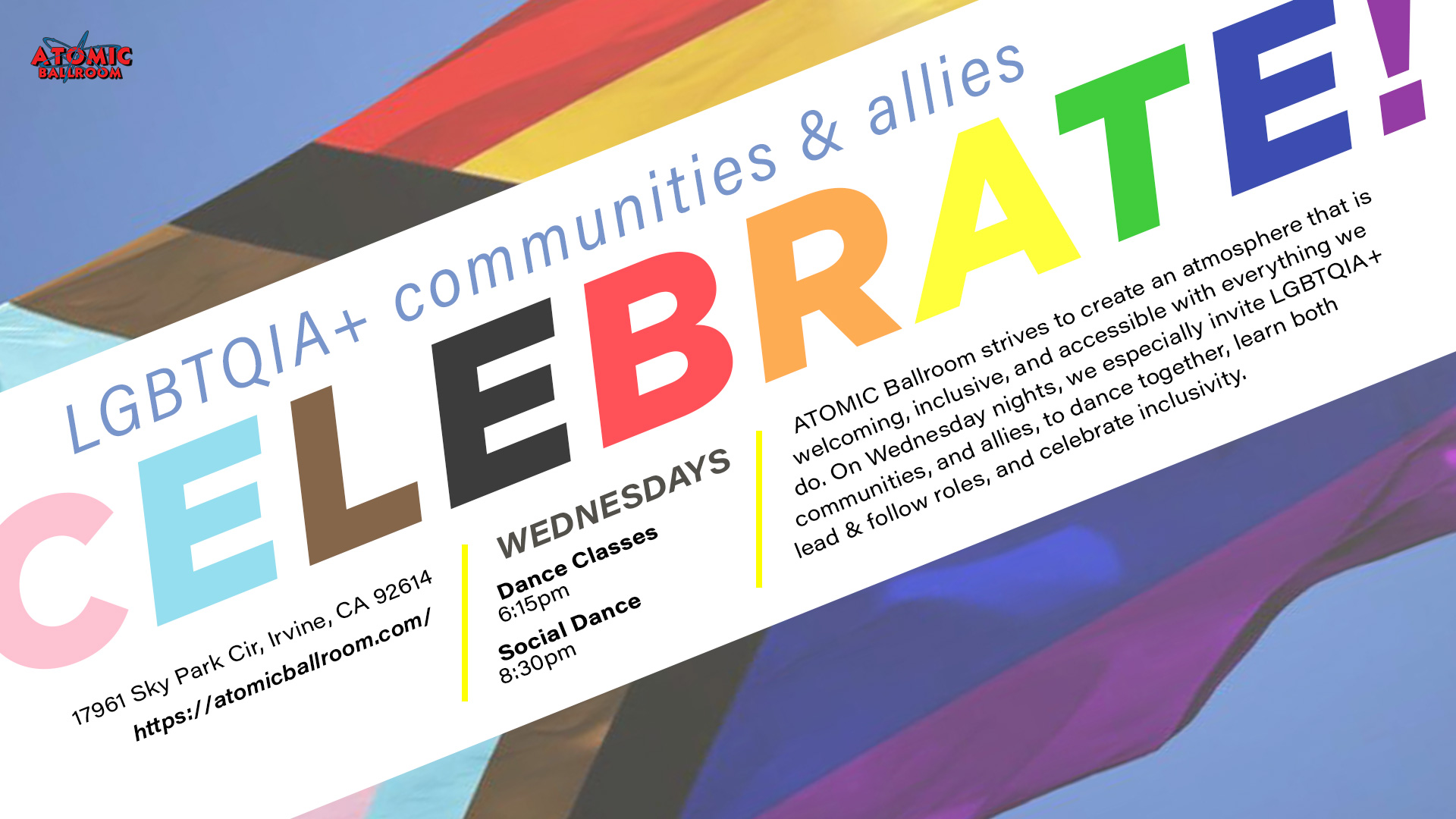 Celebrate! LGBTQIA+ & Allies Wednesdays at Atomic!
