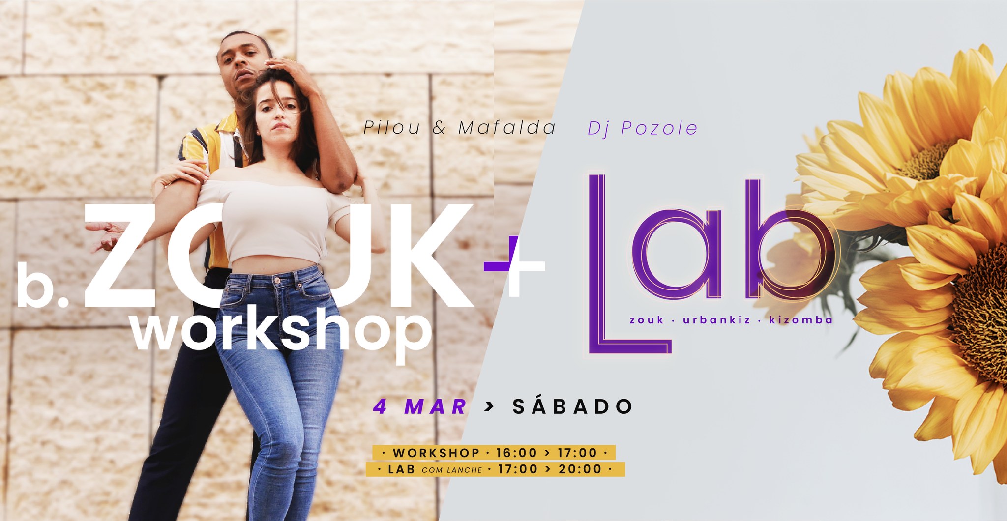 b.Zouk Workshop + Lab @ 4 Março