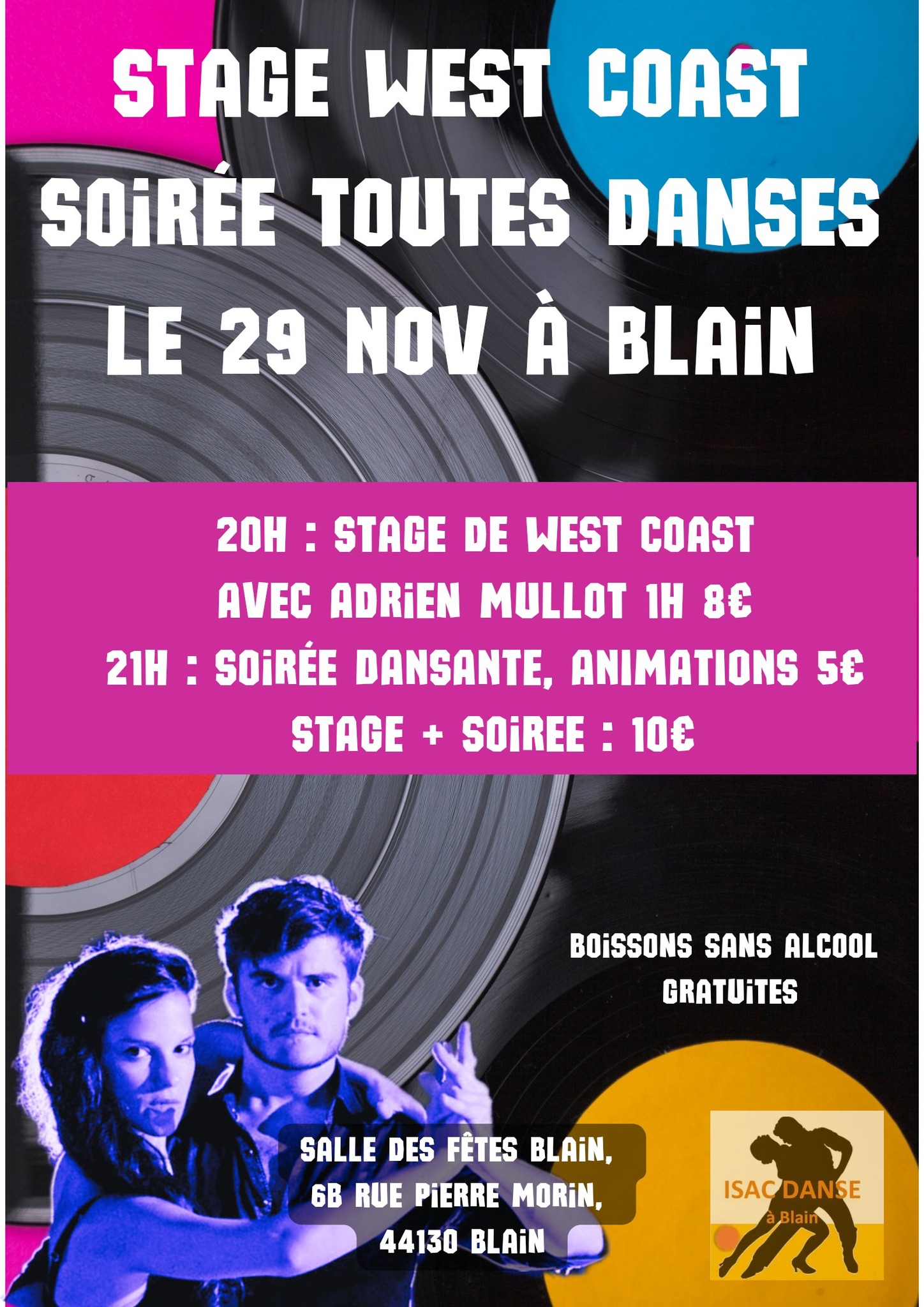 soirée toutes danses avec Stage West Coast