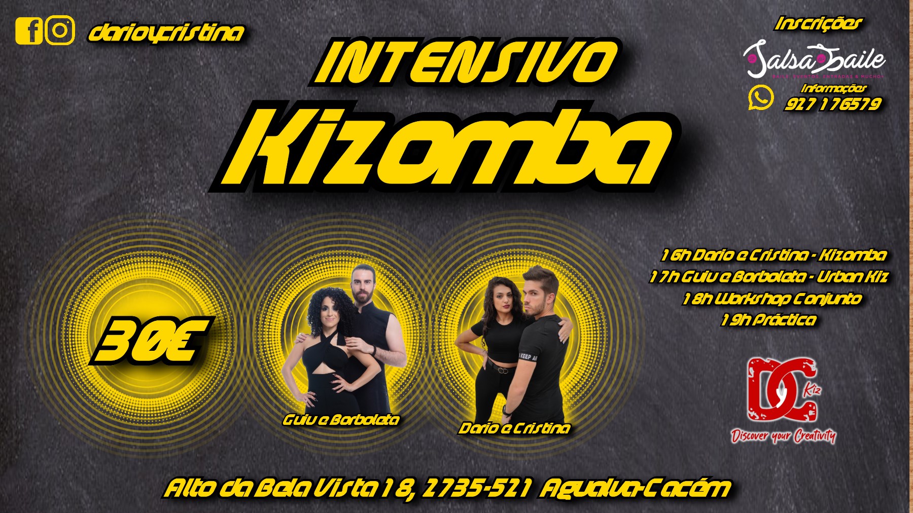 6NOV21 - Intensivo Kizomba Lisboa - Dario e Cristina