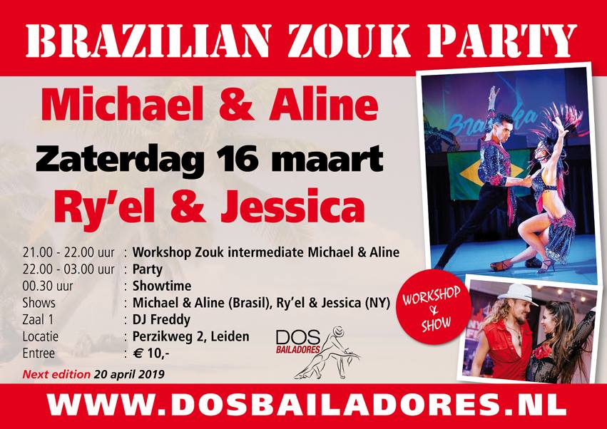 Brazilian Zouk Party Michael&Aline + Ry'el&Jessica DJ Fred&Xearo