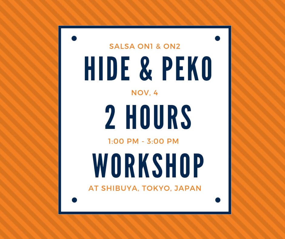 ヒデペコの2h salsa workshop in November!