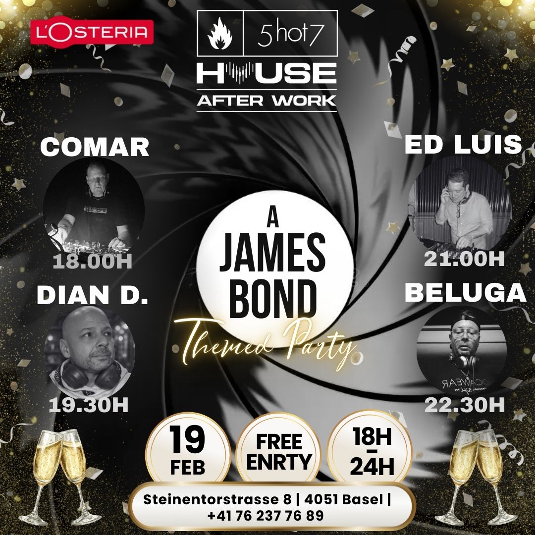 5hot7 House After Work A James Bond Themed Party 19.02.26