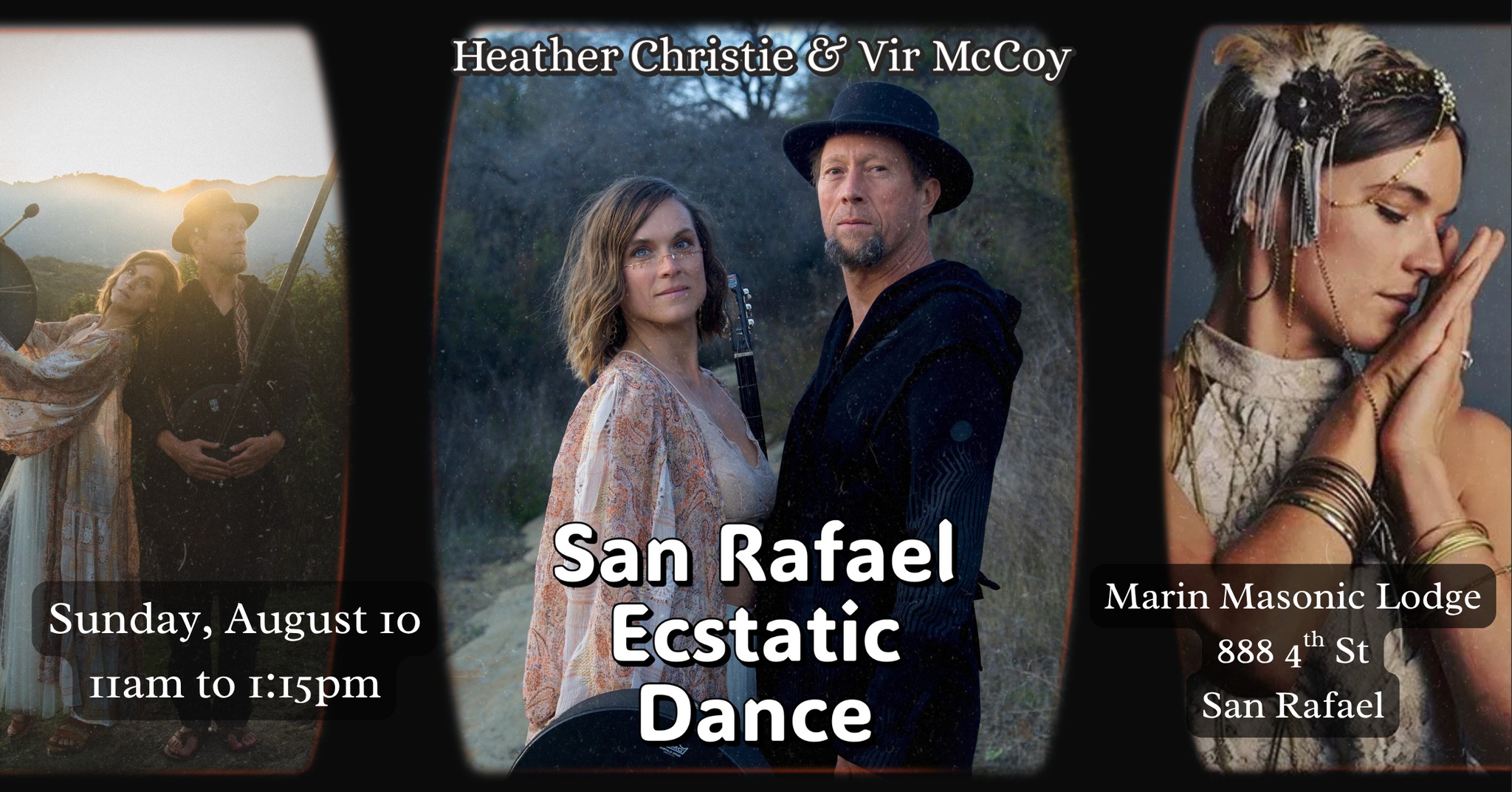 San Rafael Ecstatic Dance w Heather Christie and Vir McCoy