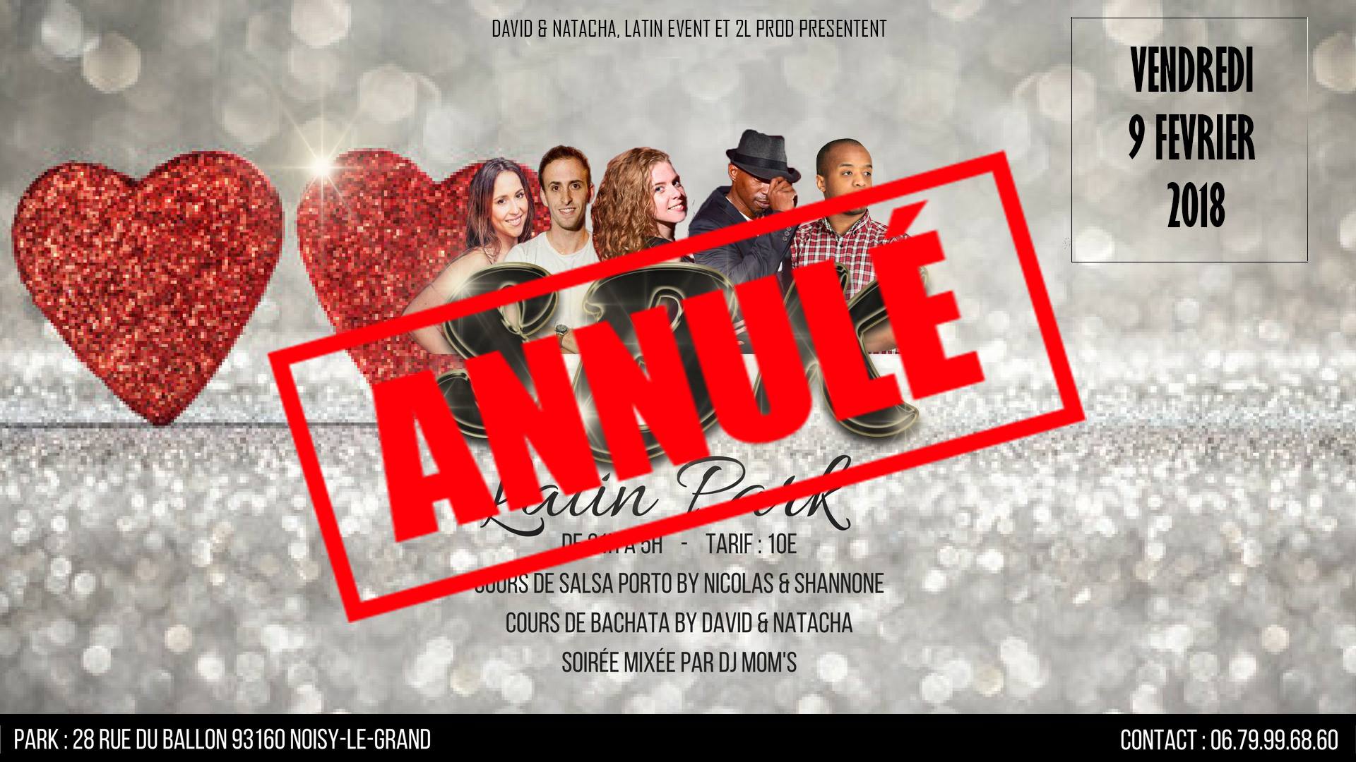 Vendredi 9 Fevrier - Soirée Latin Park SBK - Le Park