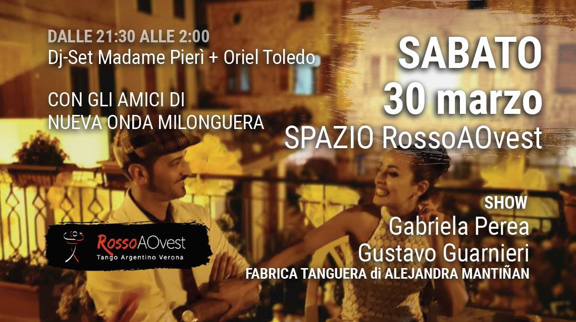 RossoMilonga con esibizione di Gabriela Perea+Gustavo Guarnieri