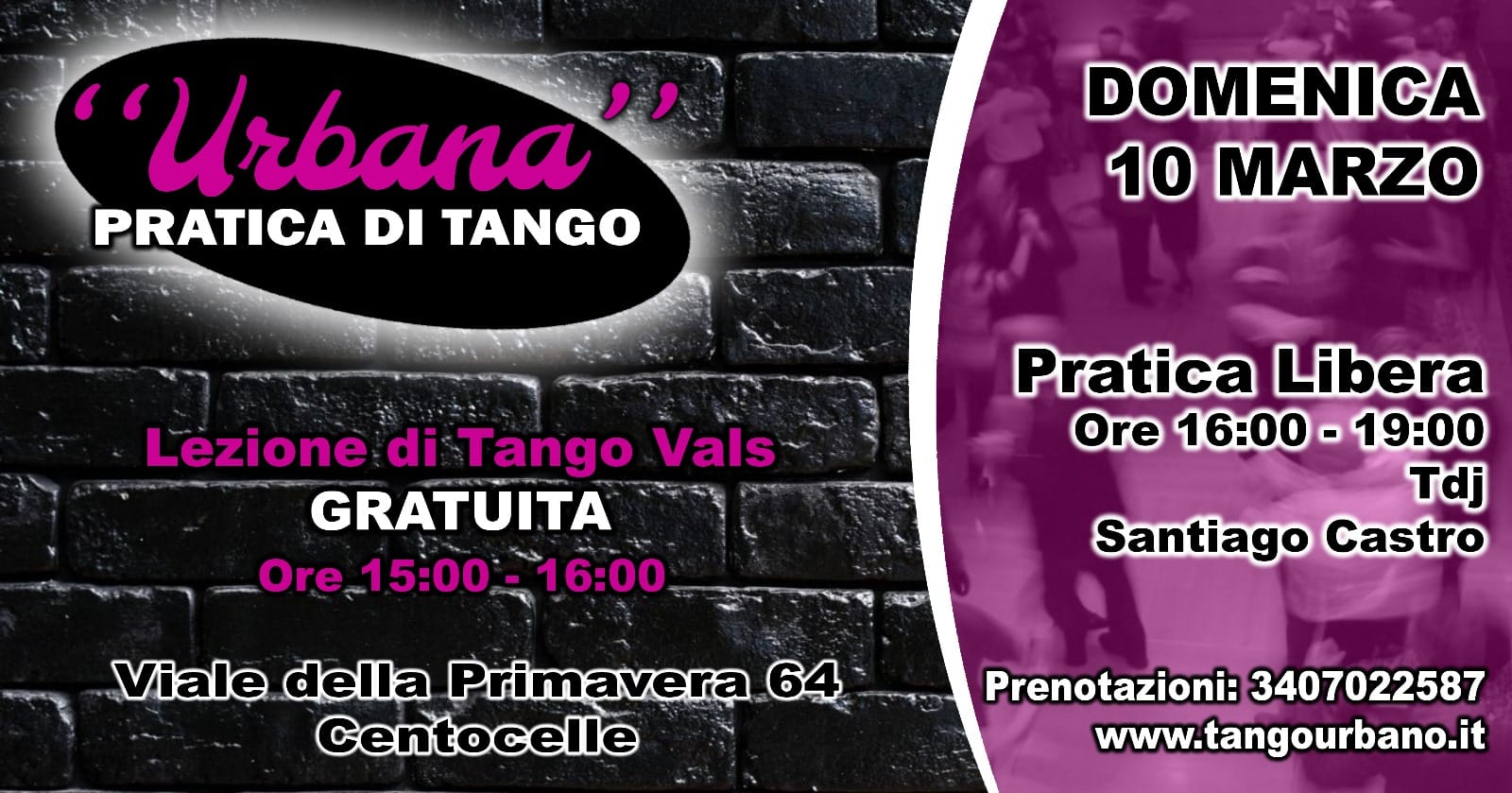 Pratica ''URBANA'' Tango Argentino