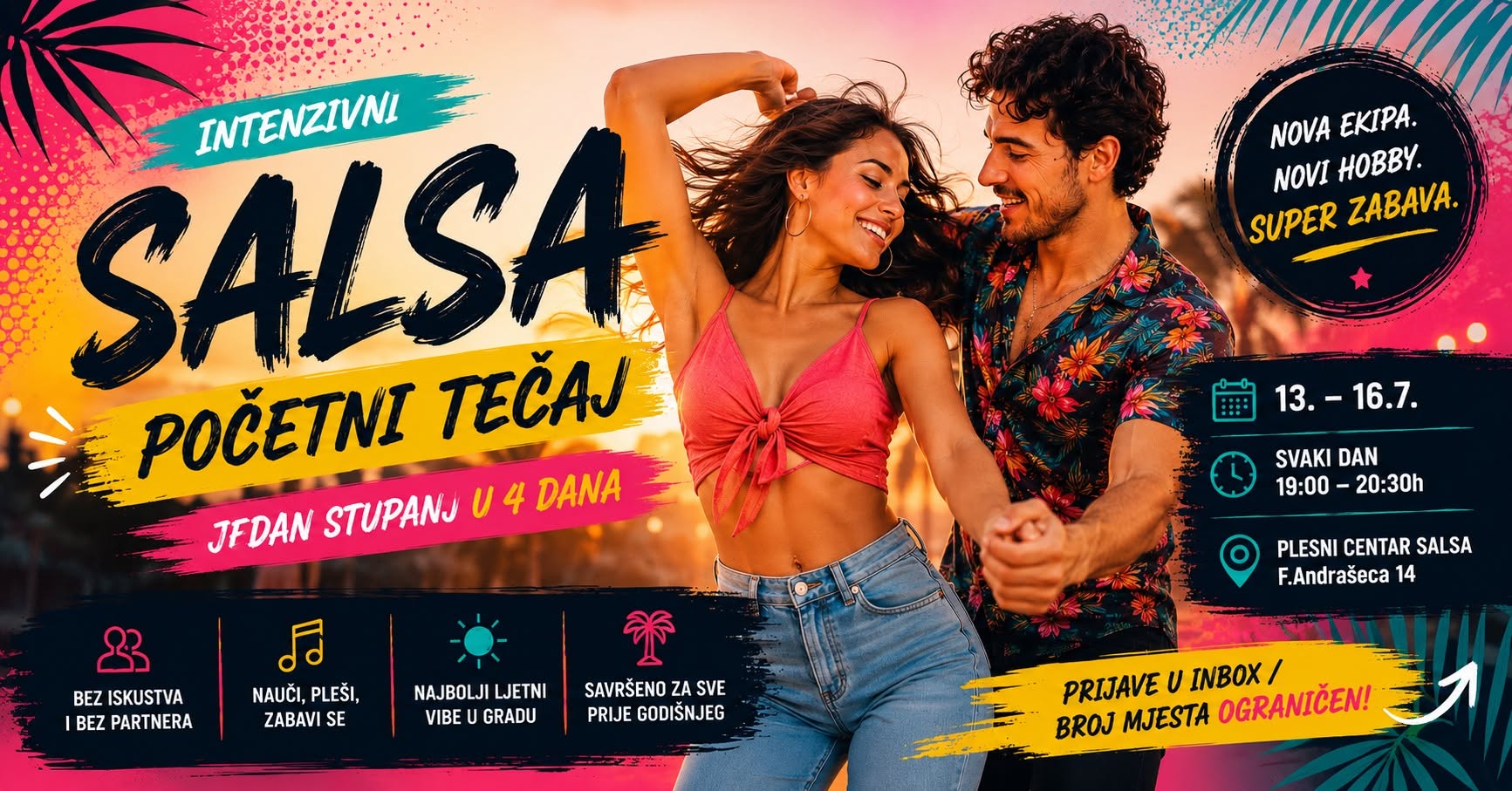 NAUČI SALSU U 4 DANA 💃🕺- SRPANJ 2026.