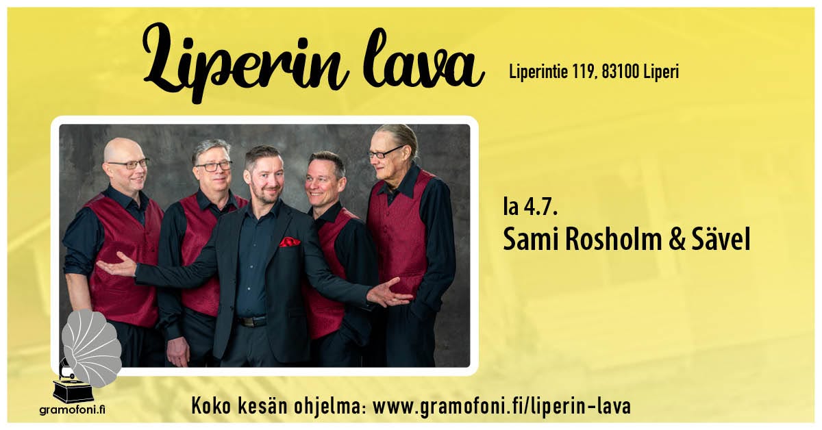 Liperin lavan lauantaitanssit 4.7. ⎮ Sami Rosholm & Sävel