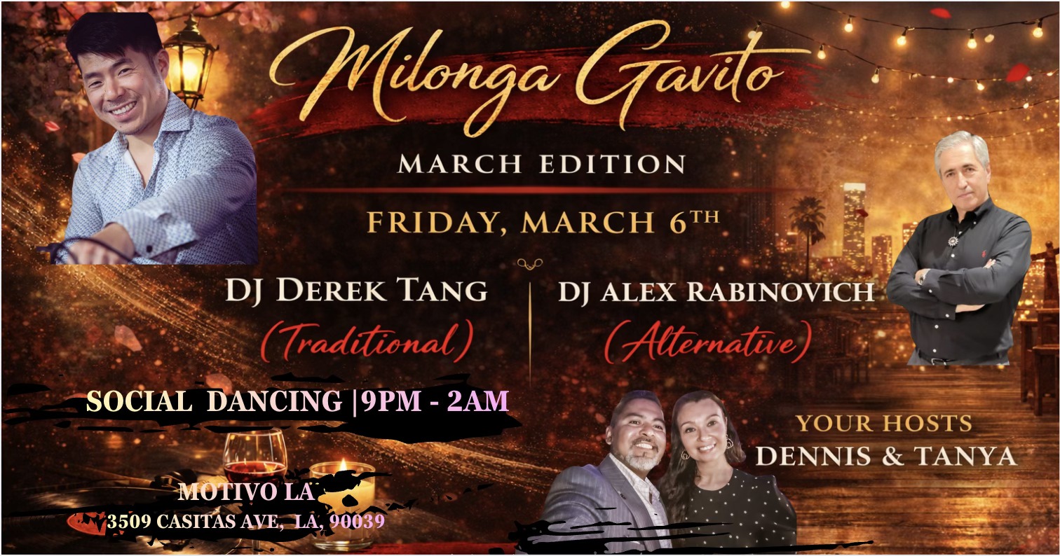 Tango On Milonga Gavito March Edition