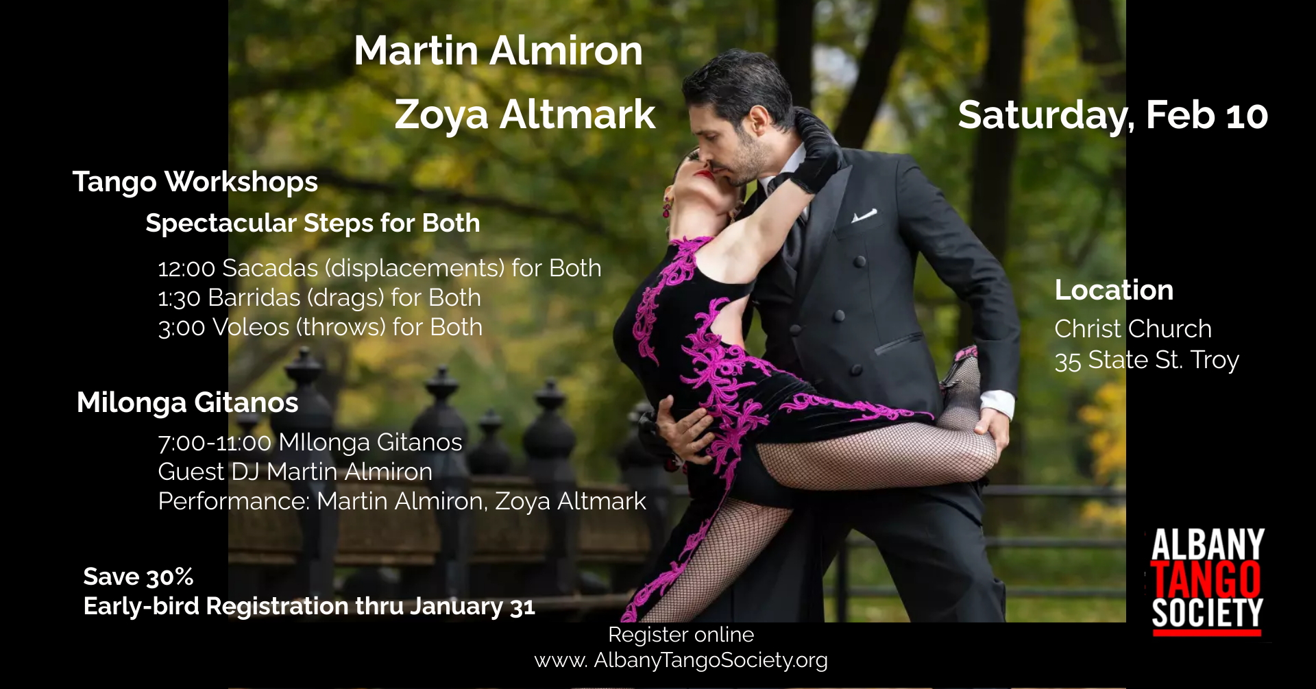 Martin & Zoya Workshops and Milonga Gitanos!