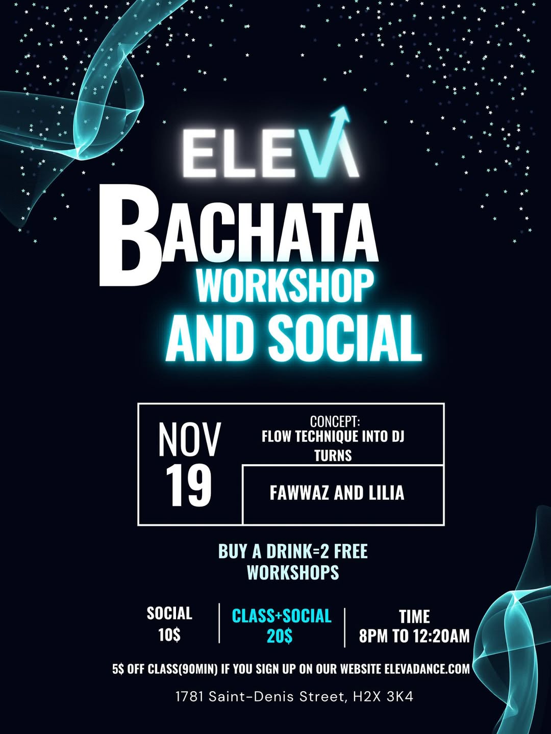 ELEVA x RITMO - Latin Dance Party (Workshop: Flow Technique Into DJ Turns)