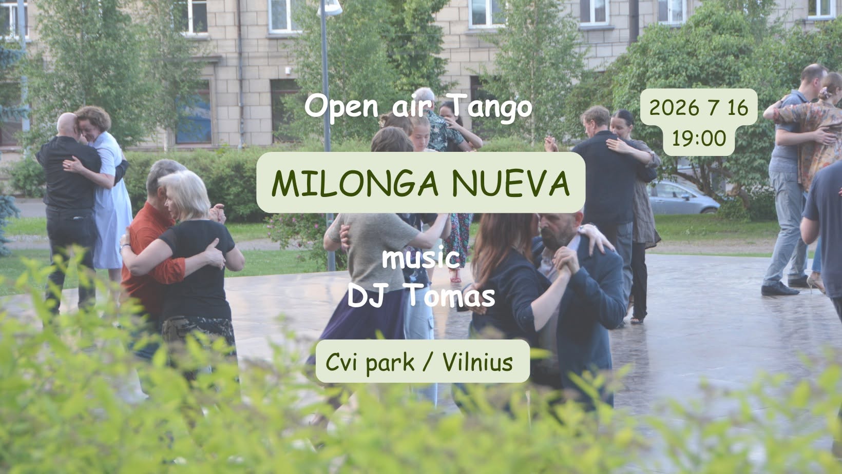 Milonga Nueva Open air tango