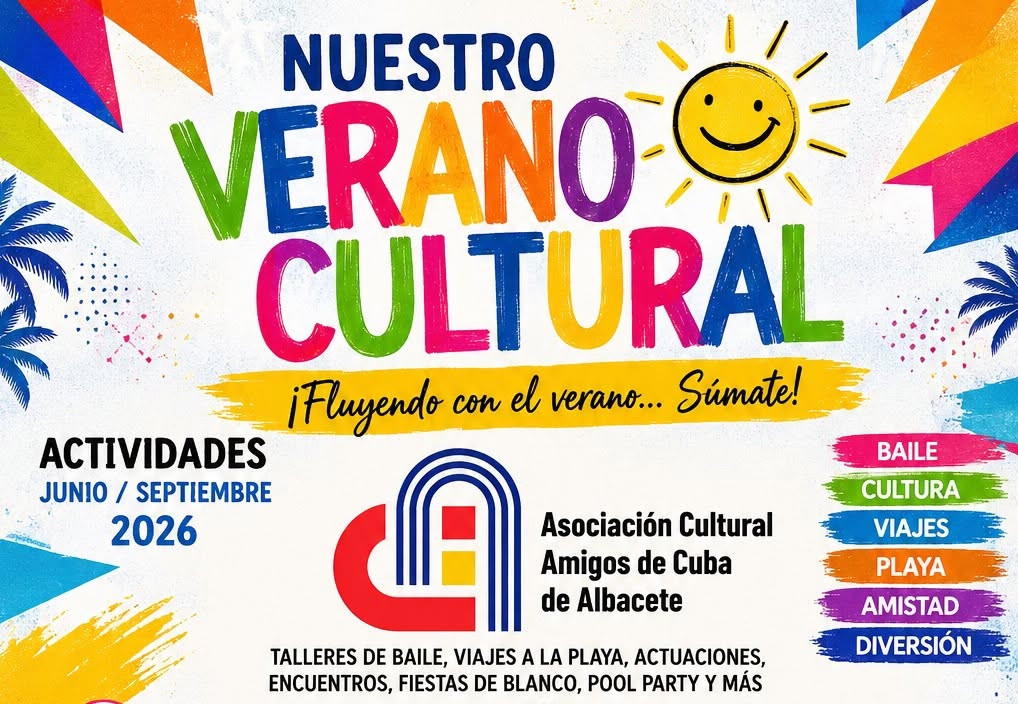 Programa de actividades "VERANO 2026" by Asoc. cultural "Amigos de Cuba" Albacete