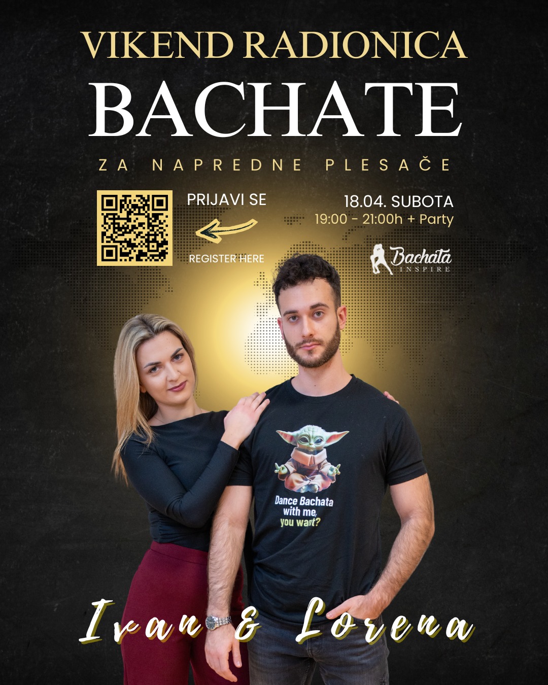 🔥 Bachata Vikend Radionice za Napredne Plesače 🔥 📅 17.01. 17:00 19:00 Ivan & Lorena
