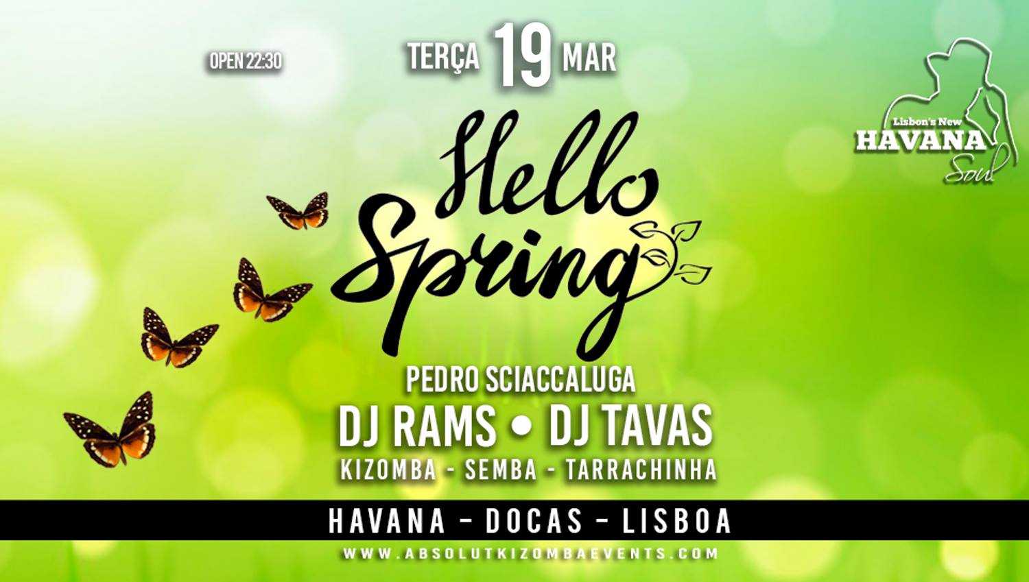 Terças Absolut Kizomba at Havana - Hello Spring