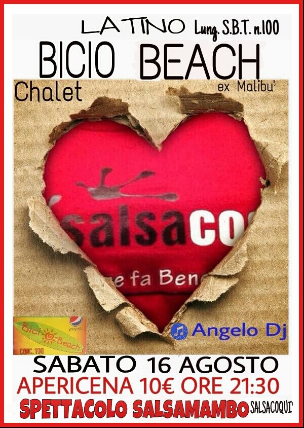 ★★★ MALIBU' BICIO BEACH IL SABATO LATINO ★★★