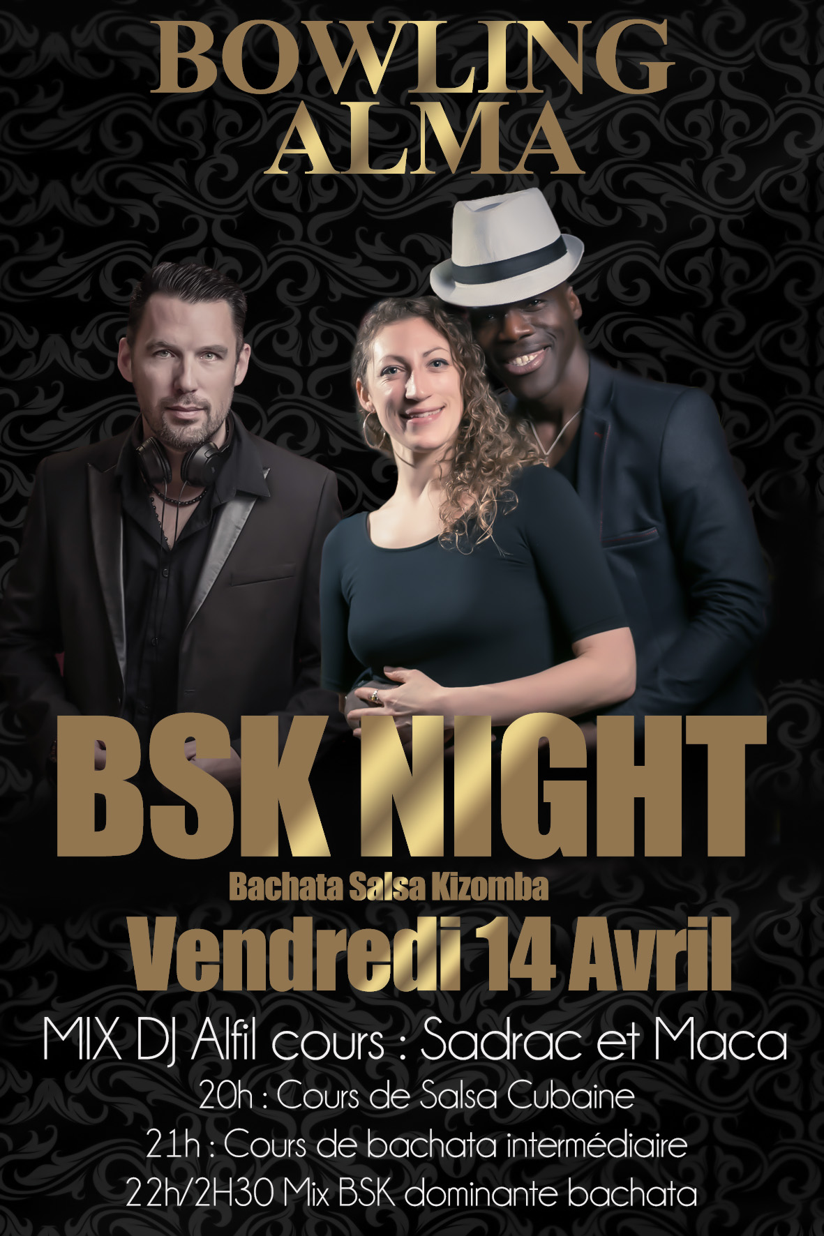 Rennes Alma : BSK Night : Dj Alfil + Cours Sadrac et Marion (Grande salle)