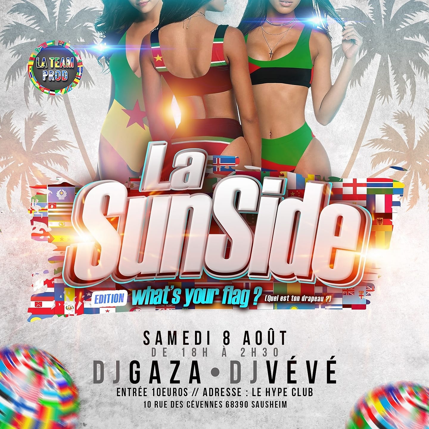 SunSide Édition What's Your Flag DJ Vévé & Dj Gaza