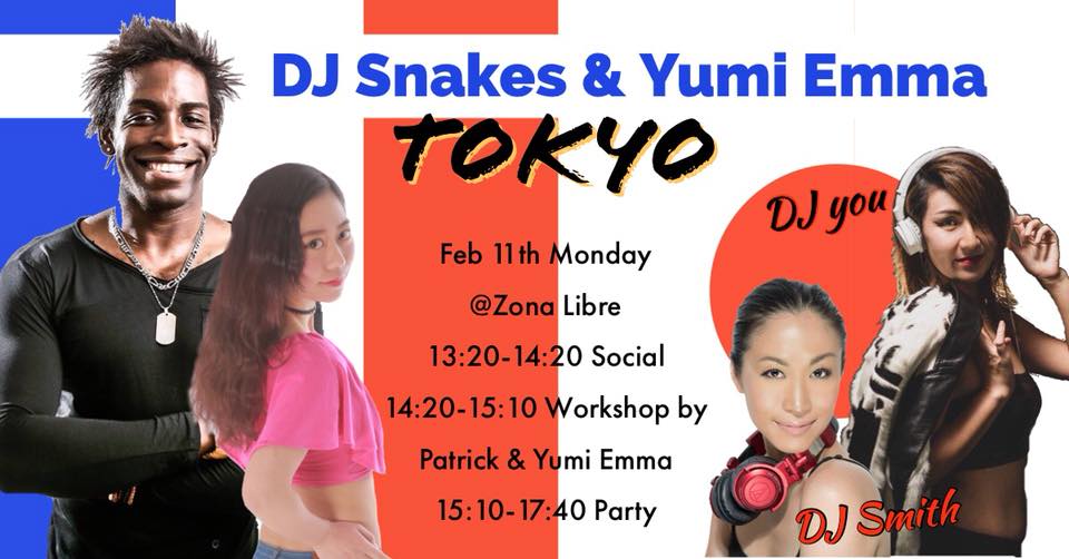 2 11(月祝) DJ Snakes × Yumi Emma -TOKYO-